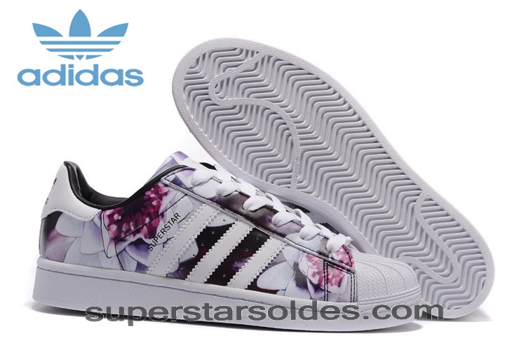 adidas superstar fleur bleu